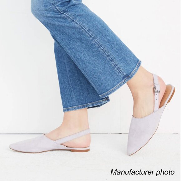 Madewell The Remi Slingback Suede Flat - Picture 10 of 10